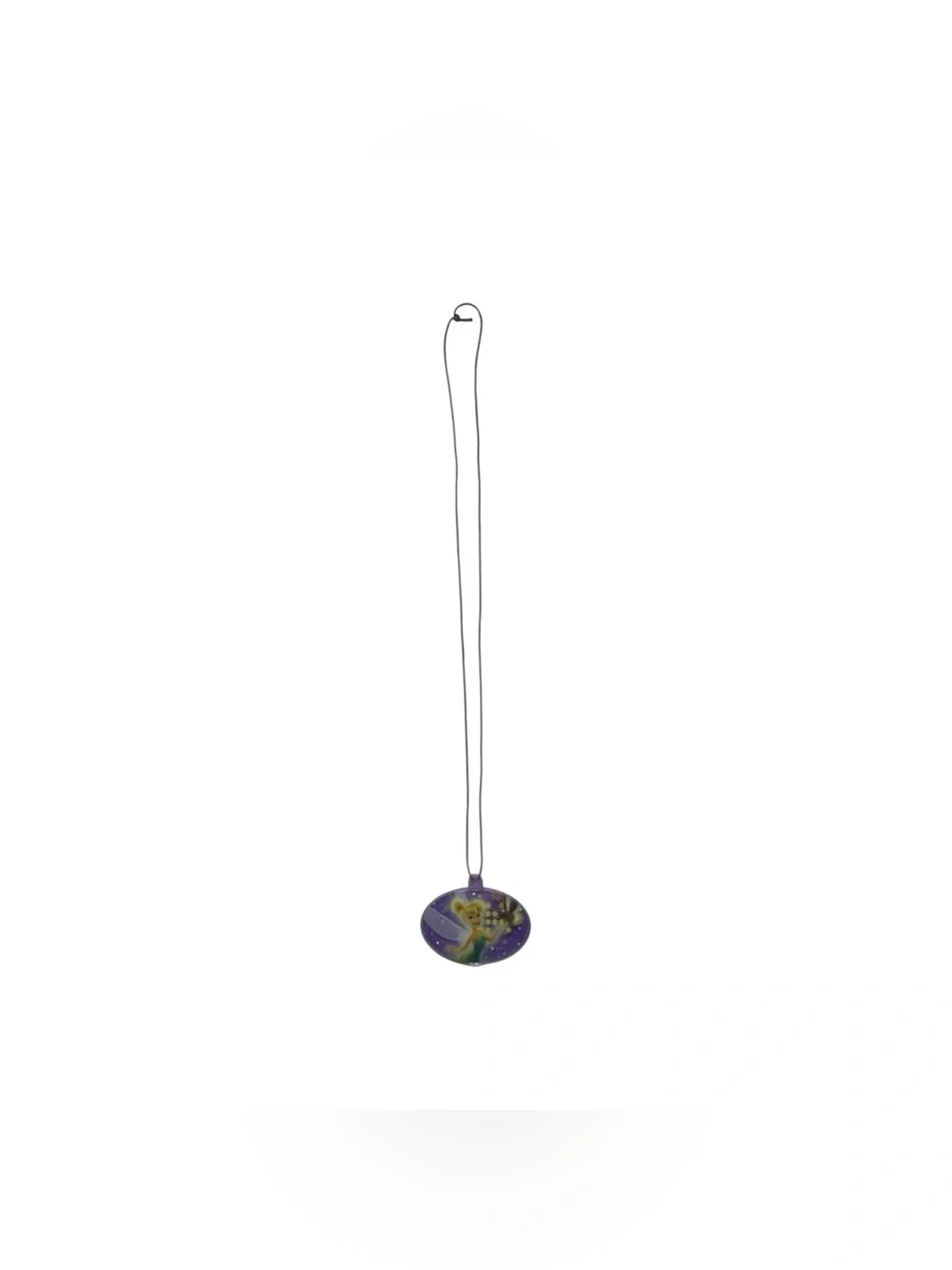 Disney Kids Purple Tinker Bell Glitter Necklace